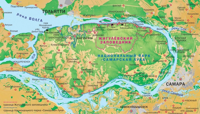 карта Самарская лука — копия